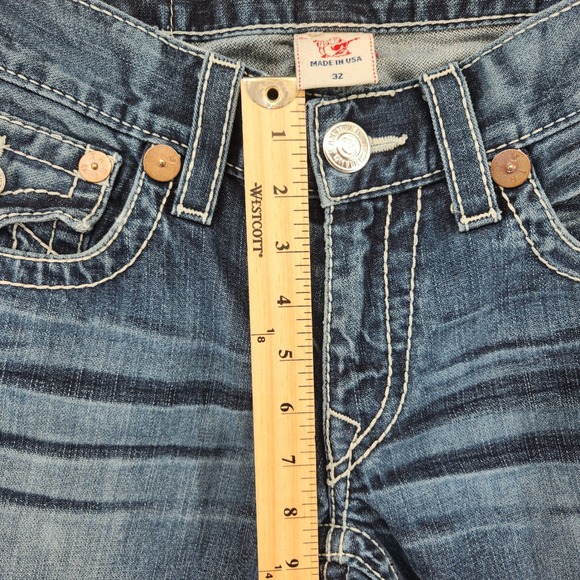 True Religion Billy Big T Jeans Straight Bootcut Thick Stitch USA Womens 32x31 - Picture 9 of 15